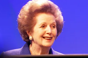 Former Prime Minister Margaret Thatcher at the annual Conservative Party Conference in Former Prime Minister Margaret Thatcher at the annual Conservative Party Conference in