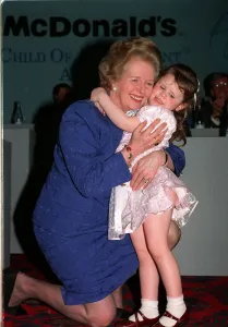 Prime Minister Margaret Thatcher with blind youngster Ashleigh Temperley at the awards Prime Minister Margaret Thatcher with blind youngster Ashleigh Temperley at the awards