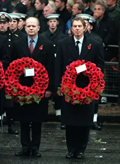 Prime Minister Tony Blair and William Hague Conservative MP Leader of the oposition at Prime Minister Tony Blair and William Hague Conservative MP Leader of the oposition at