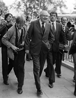 Prime Ministrer James Callaghan MP October 1980 surrounded by the press Prime Ministrer James Callaghan MP October 1980 surrounded by the press