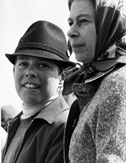Prince Andrew as a boy with his mother Queen Elizabeth II at the Badminton Horse Trials Prince Andrew as a boy with his mother Queen Elizabeth II at the Badminton Horse Trials