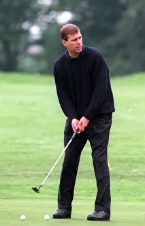 Prince Andrew playing golf at Roxburgh Golf Course in Kelso June 1997 Prince Andrew playing golf at Roxburgh Golf Course in Kelso June 1997