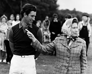 Prince Charles andhsi mother Queen Elizabeth II at a polo tournament June Prince Charles andhsi mother Queen Elizabeth II at a polo tournament June