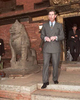 Prince Charles arrives in Kathmandu during his visit to Nepal February 1998 Prince Charles arrives in Kathmandu during his visit to Nepal February 1998