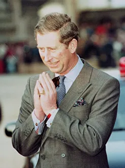 Prince Charles arrives in Kathmandu during his visit to Nepal in February 1998 Prince Charles arrives in Kathmandu during his visit to Nepal in February 1998