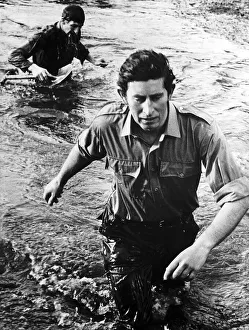 Prince Charles on a commando course at Lympstone, Devon February 1975 Prince Charles on a commando course at Lympstone, Devon February 1975