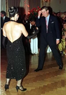 Images Dated 10th March 1999: Prince Charles dances tango with Adriana Vasile March 1999 during his visit to