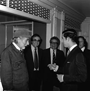 Prince Charles dines with The Goons, Spike Milligan, Peter Sellers Prince Charles dines with The Goons, Spike Milligan, Peter Sellers
