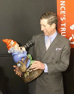 Prince Charles and a garden gnome November 1998 The gnome was a 50th birthday gift Prince Charles and a garden gnome November 1998 The gnome was a 50th birthday gift