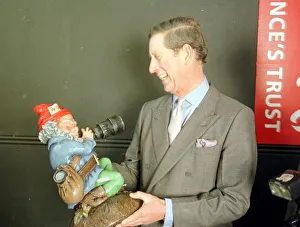 Prince Charles and a garden gnome November 1998 The gnome was a 50th birthday gift Prince Charles and a garden gnome November 1998 The gnome was a 50th birthday gift
