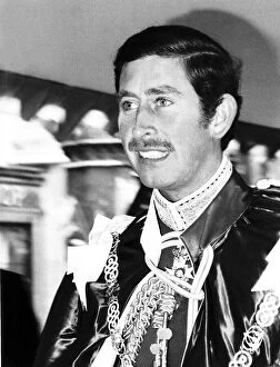 Prince Of Wales Collection: Prince Charles being installed as Great Master of the Order of the Bath May 1975