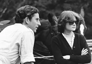 Prince Charles and lady friend Lady Sarah Spencer watching polo at Cowdray Park in Sussex Prince Charles and lady friend Lady Sarah Spencer watching polo at Cowdray Park in Sussex