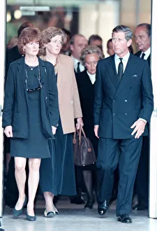 PRINCE CHARLES LEAVES THE HOSPITAL WHERE THE BODY OF HIS WIFE PRINCESS DIANA LAID AFTER PRINCE CHARLES LEAVES THE HOSPITAL WHERE THE BODY OF HIS WIFE PRINCESS DIANA LAID AFTER