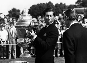 Prince Charles lifts up the Kings Coronation Cup July 1980 Prince Charles lifts up the Kings Coronation Cup July 1980