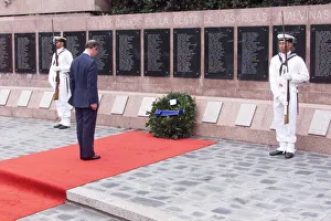 Prince Charles at Malvinas war memorial March 1999 in Buenos Aires during his visit Prince Charles at Malvinas war memorial March 1999 in Buenos Aires during his visit