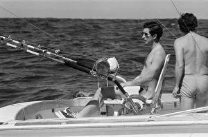 Prince Charles marlin fishing near Rottnest Island in Australia. March 1979 Prince Charles marlin fishing near Rottnest Island in Australia. March 1979