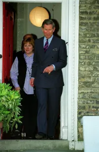 Prince Charles May 1998 Leaving Nicola Hewitt house after useing it to vist cancer Prince Charles May 1998 Leaving Nicola Hewitt house after useing it to vist cancer