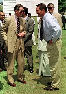 Prince Charles meets cricket selector Graham Gooch in Colombo, Sri Lanka Prince Charles meets cricket selector Graham Gooch in Colombo, Sri Lanka