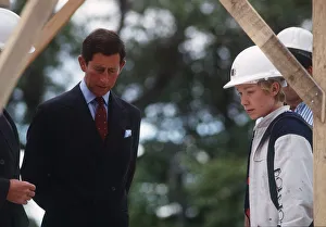 Prince Charles November 1989 inspects building construction site Edinburgh Prince Charles November 1989 inspects building construction site Edinburgh