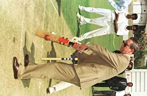 Prince Charles playing cricket in Sri Lanka February 1998 on a state visit at a Prince Charles playing cricket in Sri Lanka February 1998 on a state visit at a