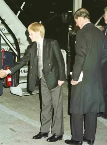 Prince Charles and Prince Harry leaving October 1997 Heathrow for South Africa Prince Charles and Prince Harry leaving October 1997 Heathrow for South Africa