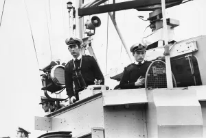 Prince Charles, The Prince of Wales on board HMS Bronington 29 October 1976 Prince Charles, The Prince of Wales on board HMS Bronington 29 October 1976
