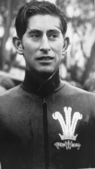 Prince Charles with his Prince Of Wales crest on his skin-diving suit November 1970 Prince Charles with his Prince Of Wales crest on his skin-diving suit November 1970