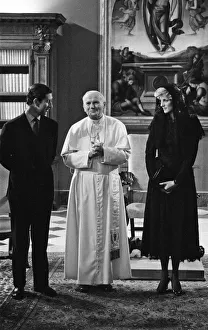 Prince Charles, Prince of Wales and Diana, Princess of Wales meet Pope John Paul II at Prince Charles, Prince of Wales and Diana, Princess of Wales meet Pope John Paul II at