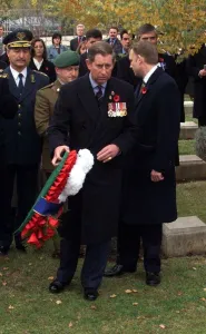 Prince Charles the Prince of Wales lays a wreath in Macedonia for Remembrance Day Prince Charles the Prince of Wales lays a wreath in Macedonia for Remembrance Day