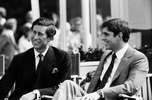 Prince Charles, Prince of Wales and Prince Andrew watching polo at Windsor, Berkshire Prince Charles, Prince of Wales and Prince Andrew watching polo at Windsor, Berkshire