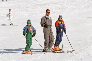 Prince Charles, Prince William and Prince Harry during a skiing holiday in Klosters Prince Charles, Prince William and Prince Harry during a skiing holiday in Klosters