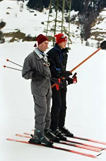 Prince Charles and Prince William on the ski slopes of Klosters. January 1998 Prince Charles and Prince William on the ski slopes of Klosters. January 1998