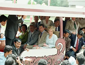 Prince Charles, Princes of Wales and Diana, Princess of Wales on a tour of Taman Mini Prince Charles, Princes of Wales and Diana, Princess of Wales on a tour of Taman Mini