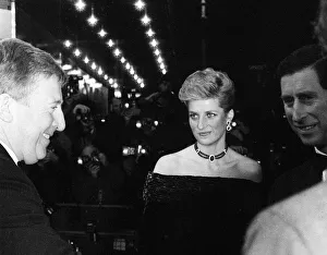 Prince Charles and Princess Diana attend the premier of the film The Last Emperor Prince Charles and Princess Diana attend the premier of the film The Last Emperor