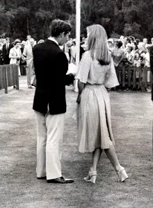 Prince Charles with Princess Elizabth of Yugoslavia at the Wills International Polo Prince Charles with Princess Elizabth of Yugoslavia at the Wills International Polo