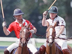 Prince Charles (Red shirt wearing number 3) was locked in a fierce battle with Princess Prince Charles (Red shirt wearing number 3) was locked in a fierce battle with Princess