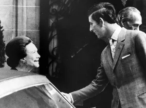 Prince Charles shakes hands with Duchess of Windsor 1972 at the conclusion of his Prince Charles shakes hands with Duchess of Windsor 1972 at the conclusion of his
