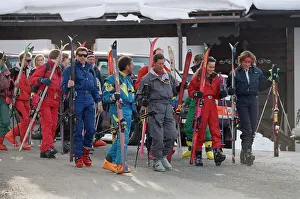 Prince Charles with sons (not pictured), on a skiing holiday at Klosters Prince Charles with sons (not pictured), on a skiing holiday at Klosters