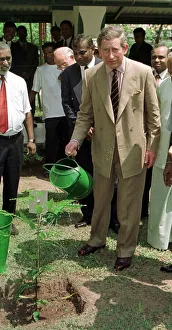 Prince Charles Sri Lanka State Visit February 1998 where he plants a tree Prince Charles Sri Lanka State Visit February 1998 where he plants a tree