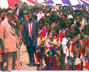 Prince Charles in Swaziland October 1997 in the village of Gundvwini where the people Prince Charles in Swaziland October 1997 in the village of Gundvwini where the people