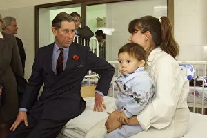 Prince Charles talks to Ianka Konstantinov and her baby son Bojidar aged 1 Prince Charles talks to Ianka Konstantinov and her baby son Bojidar aged 1
