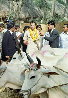 Prince Charles during his tour of India. December 1980 Prince Charles during his tour of India. December 1980