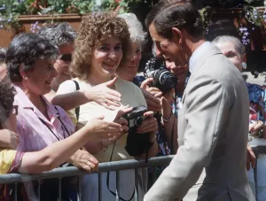 Prince Charles on walkabout Scotland August 1989 Prince Charles on walkabout Scotland August 1989