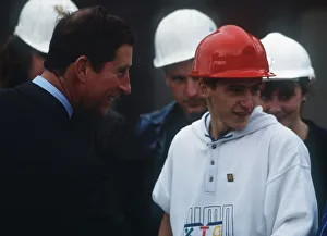 Prince Charles on walkabout Scotland November 1989 meeting people Prince Charles on walkabout Scotland November 1989 meeting people