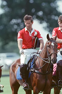Prince Charles (wearing number 3) was locked in a fierce battle with Princess Diana' Prince Charles (wearing number 3) was locked in a fierce battle with Princess Diana'