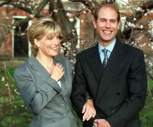 Prince Edward and Sophie Rhys Jones announce their engagement at St James Palace Prince Edward and Sophie Rhys Jones announce their engagement at St James Palace