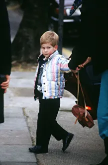 Prince Harry arriving at school where he will be playing a shepherd in a nativity play Prince Harry arriving at school where he will be playing a shepherd in a nativity play