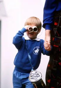 Prince Harry after first day of school in Chepstow Villas in Kensington Prince Harry after first day of school in Chepstow Villas in Kensington