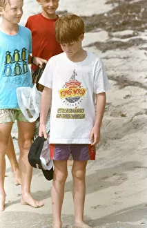 Images Dated 1st January 1993: Prince Harry on holiday in Nevis. January 1993