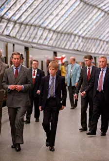 Prince Harry July 1998 With his father Prince Charles Prince Harry July 1998 With his father Prince Charles